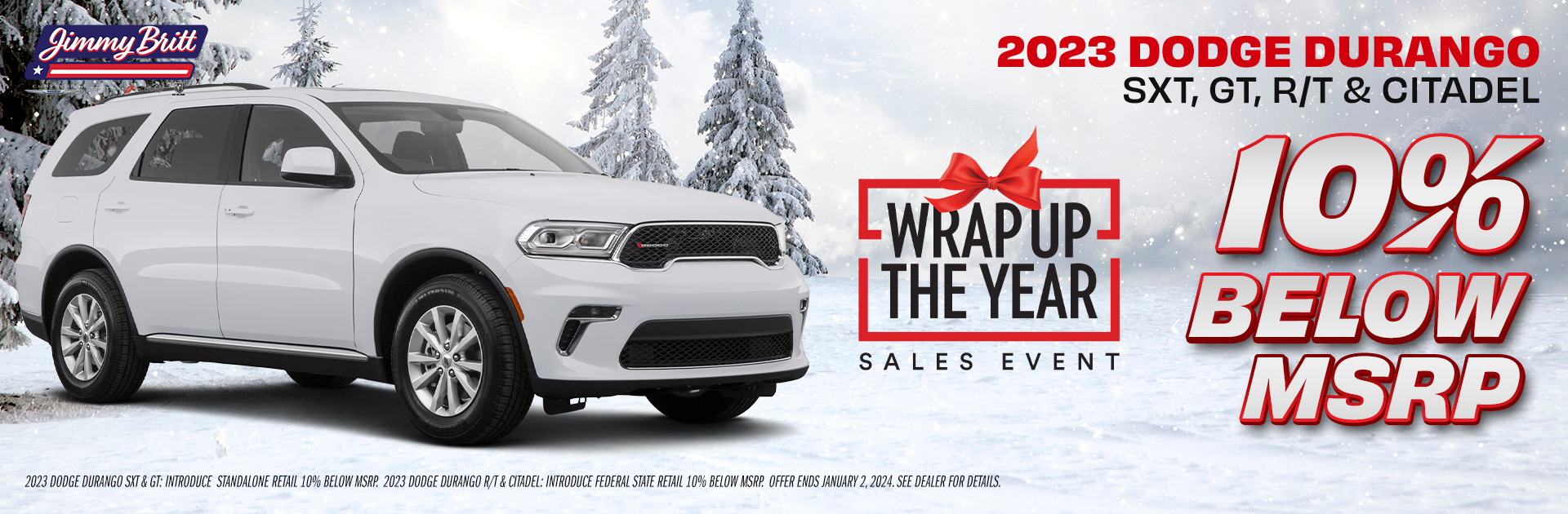 2023 Dodge Durango Sport Lease for $459 per month for 36 months or $6000 Bonus Cash!